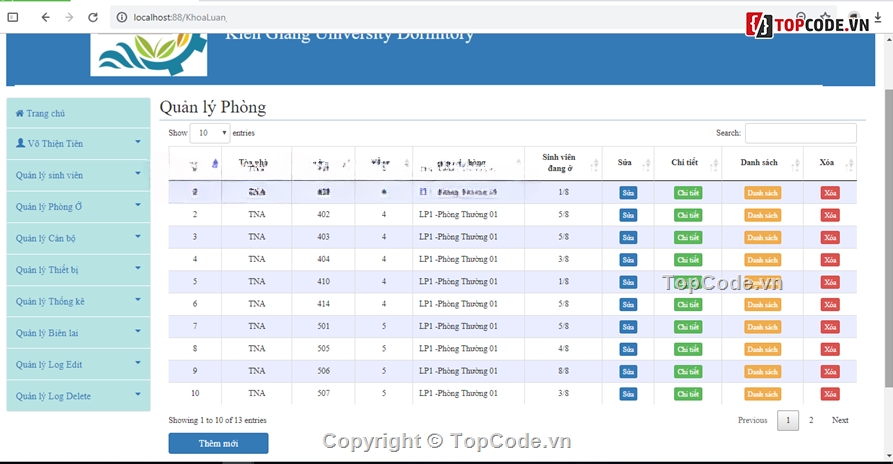 đồ án php,full báo cáo,quản lý ký túc xá
